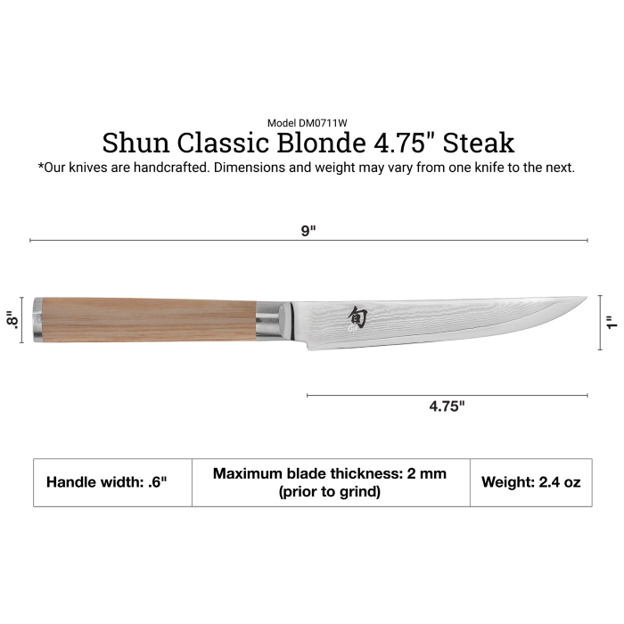 Load image into Gallery viewer, Shun Classic Blonde 4.75" Steak Knife
