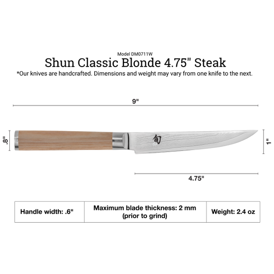 Shun Classic Blonde 4.75" Steak Knife