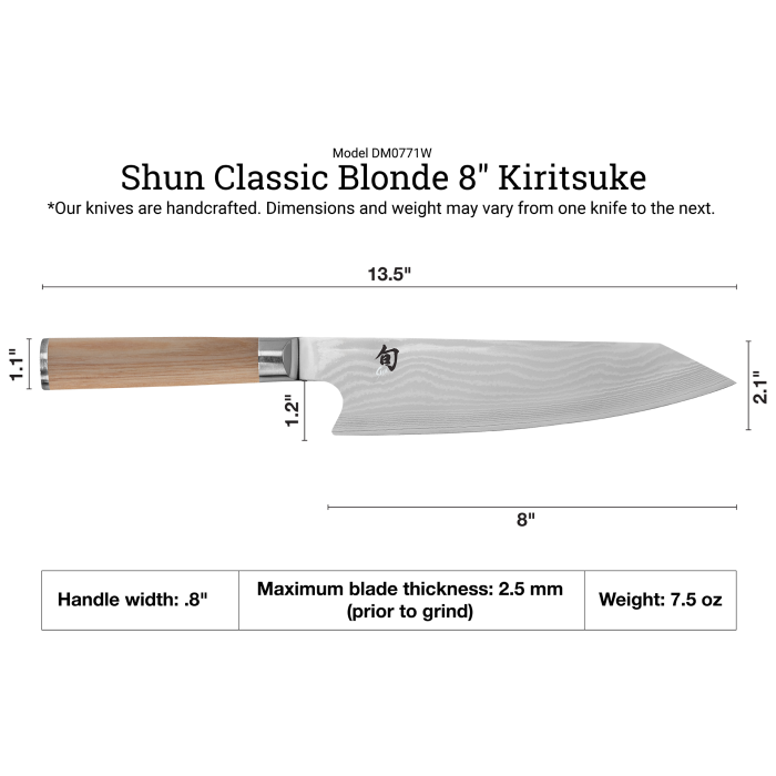 Load image into Gallery viewer, Shun Classic Blonde 8" Kiritsuke
