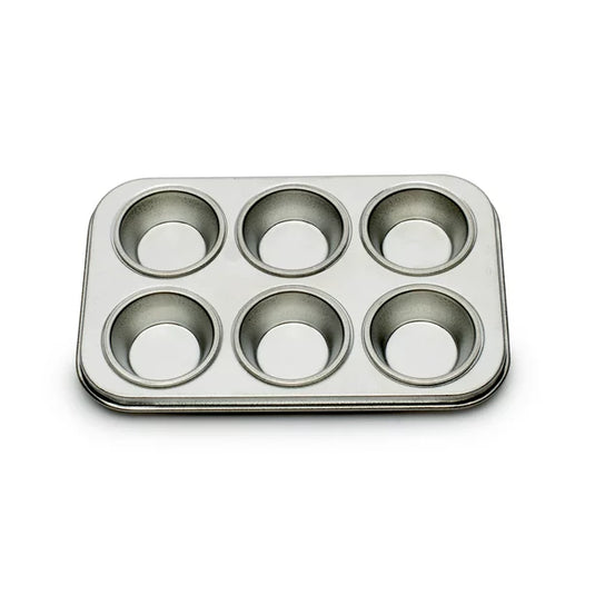 Fox Run Micro Muffin Pan 6 cup Stainless steel