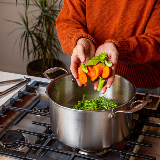 Heritage Steel Eater Series 8 Quart Stock Pot with Lid
