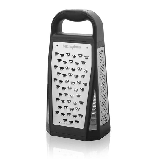 Microplane® Elite Five Blade Box Grater with Measuring Cup