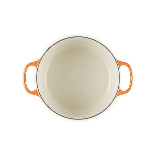 Le Creuset Signature Round Dutch Oven Flamme Dorée with Crucible Knob