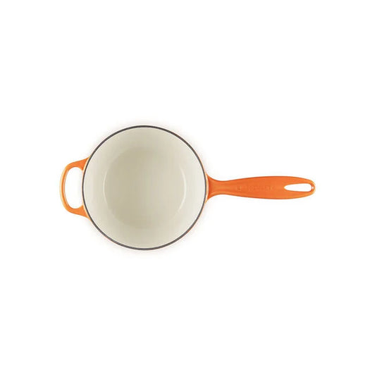Le Creuset Signature Round Saucepan Flamme Dorée with Crucible Knob