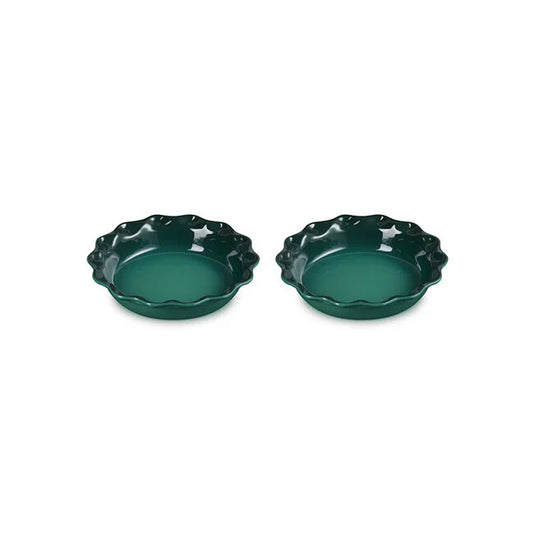 Le Creuset Heritage Fluted Pie Dish 2-Piece Set