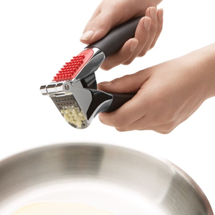 Load image into Gallery viewer, OXO Good Grips Garlic Press with Built-In Cleaner
