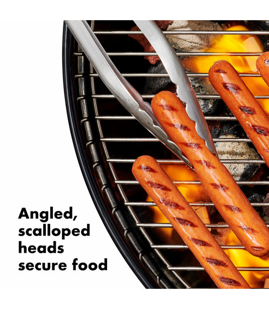OXO Grilling Tongs with Built-In Bottle Opener