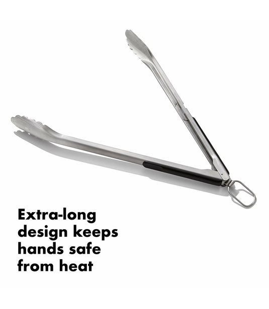 OXO Grilling Tongs with Built-In Bottle Opener