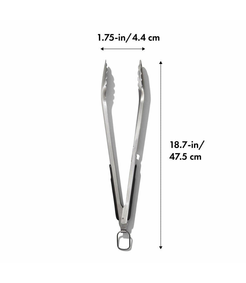 Load image into Gallery viewer, OXO Grilling Tongs with Built-In Bottle Opener
