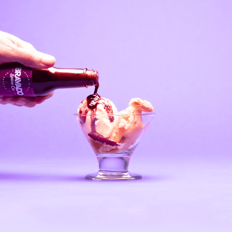 Load image into Gallery viewer, Bravado Spice Co Ghost Pepper &amp; Blueberry Hot Sauce
