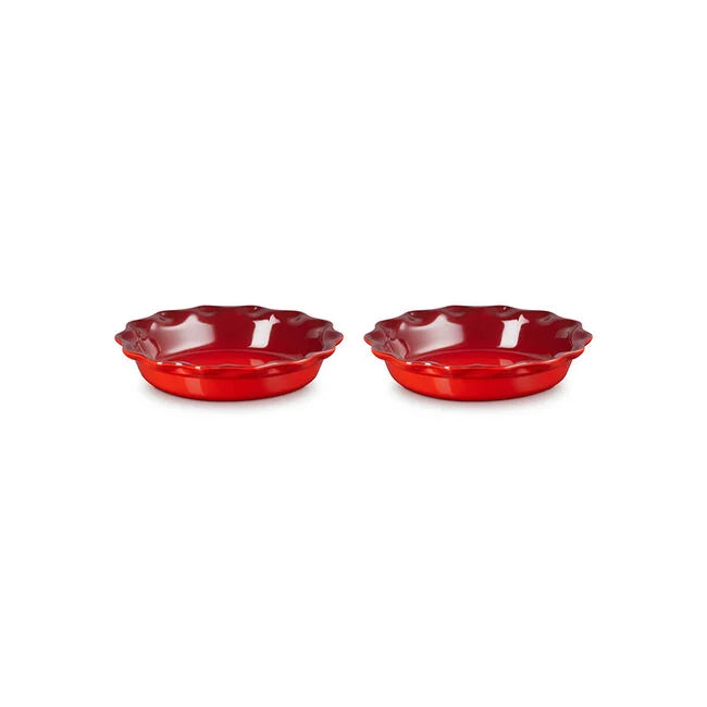 Load image into Gallery viewer, Le Creuset Heritage Fluted Pie Dish 2-Piece Set
