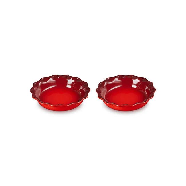 Load image into Gallery viewer, Le Creuset Heritage Fluted Pie Dish 2-Piece Set
