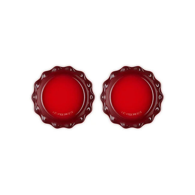 Load image into Gallery viewer, Le Creuset Heritage Fluted Pie Dish 2-Piece Set
