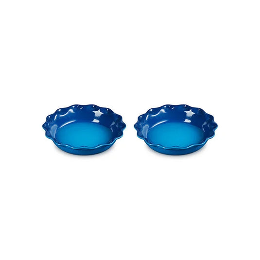 Le Creuset Heritage Fluted Pie Dish 2-Piece Set
