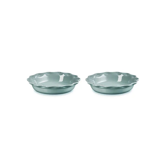 Le Creuset Heritage Fluted Pie Dish 2-Piece Set