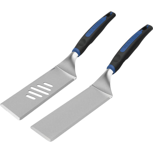 Mr. Bar-B-Q Razor 20 In. Stainless Steel Griddle Spatula Set (2-Piece)