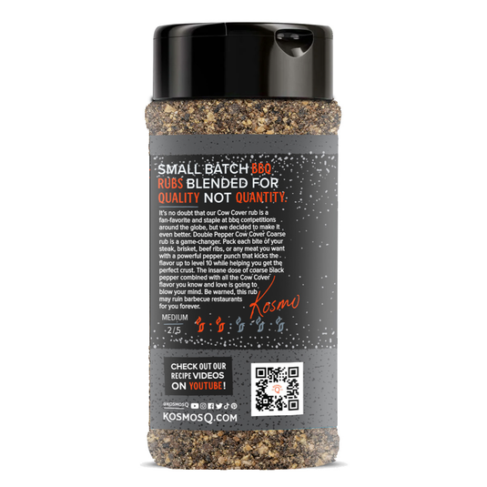Kosmo's Q: Double Peper Coarse Cow Cover Rub