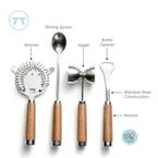 Outset Acacia Bar Tools Set of 4