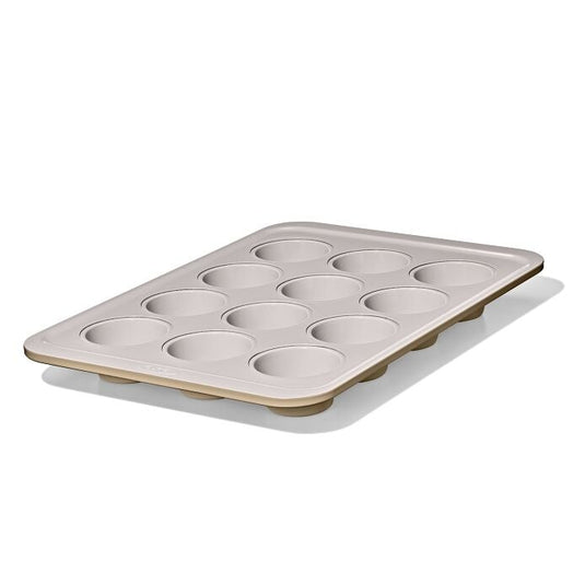 OXO Non-Stick Pro Ceramic Coated Metal Bakeware 12 Cup Muffin Pan