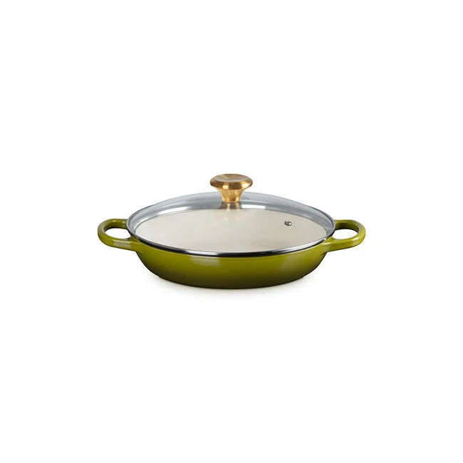 Load image into Gallery viewer, Le Creuset Signature Round Braiser with Glass Lid 2 1/4 qt.
