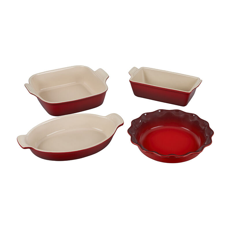 Load image into Gallery viewer, Le Creuset Heritage 4-Piece Bakeware Essentials Set
