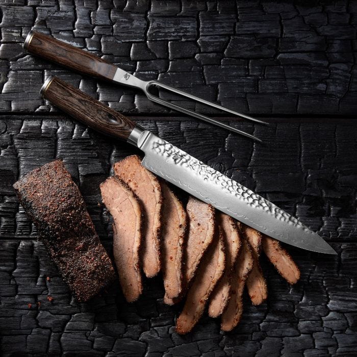 Load image into Gallery viewer, Shun Premier 6.5" Carving Fork
