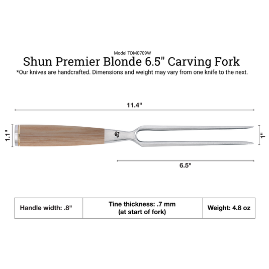 Shun Premier Blonde 6.5" Carving Fork