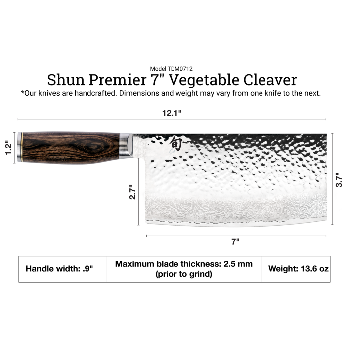 Load image into Gallery viewer, Shun Premier 7” Vegetable Cleaver
