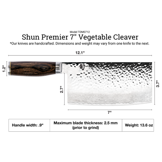 Shun Premier 7” Vegetable Cleaver