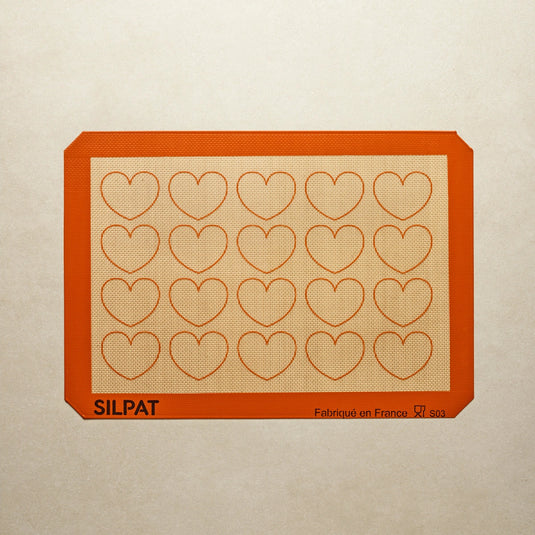 Silpat® 20 Heart Half Size - Limited Edition