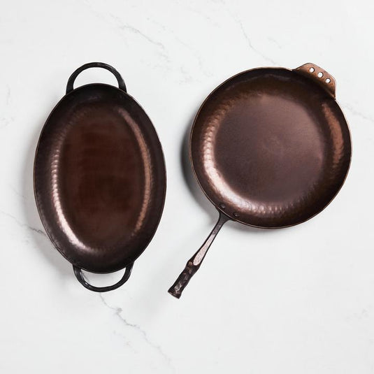 Smithey Ironware Carbon Steel Oval Roaster