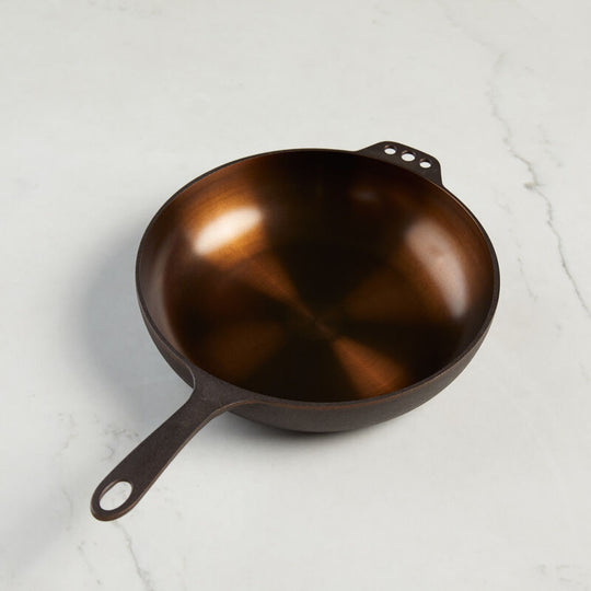 Load image into Gallery viewer, Smithey Ironware No. 11 Deep Cast Iron Skillet w/ Glass Lid

