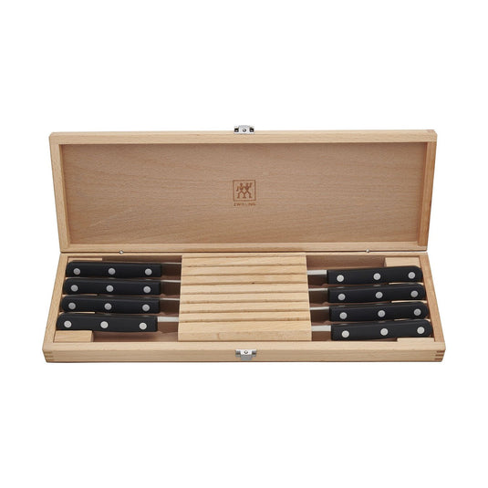 Zwilling Twin Gourmet 8-Piece Steak Knife Set w/ Wood Case