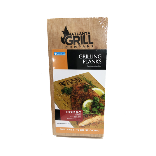 Camerons Products 4PK 2 Cedar + 2 Alder grilling Planks w/ AGC Logo