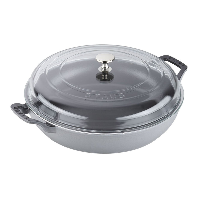 Load image into Gallery viewer, Staub 3.5 Qt. Braiser w/ Glass Lid *Sale*
