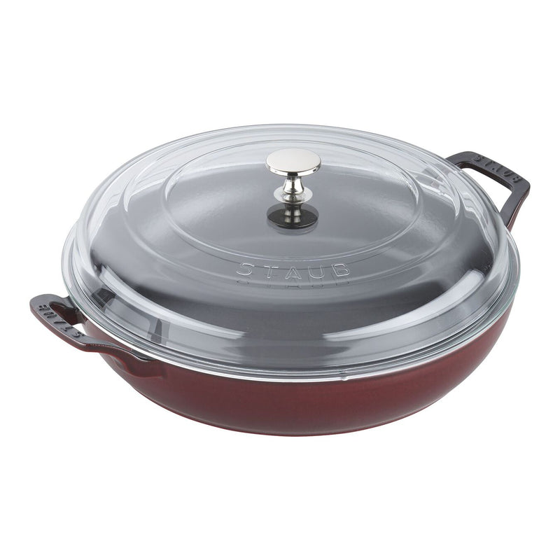 Load image into Gallery viewer, Staub 3.5 Qt. Braiser w/ Glass Lid *Sale*

