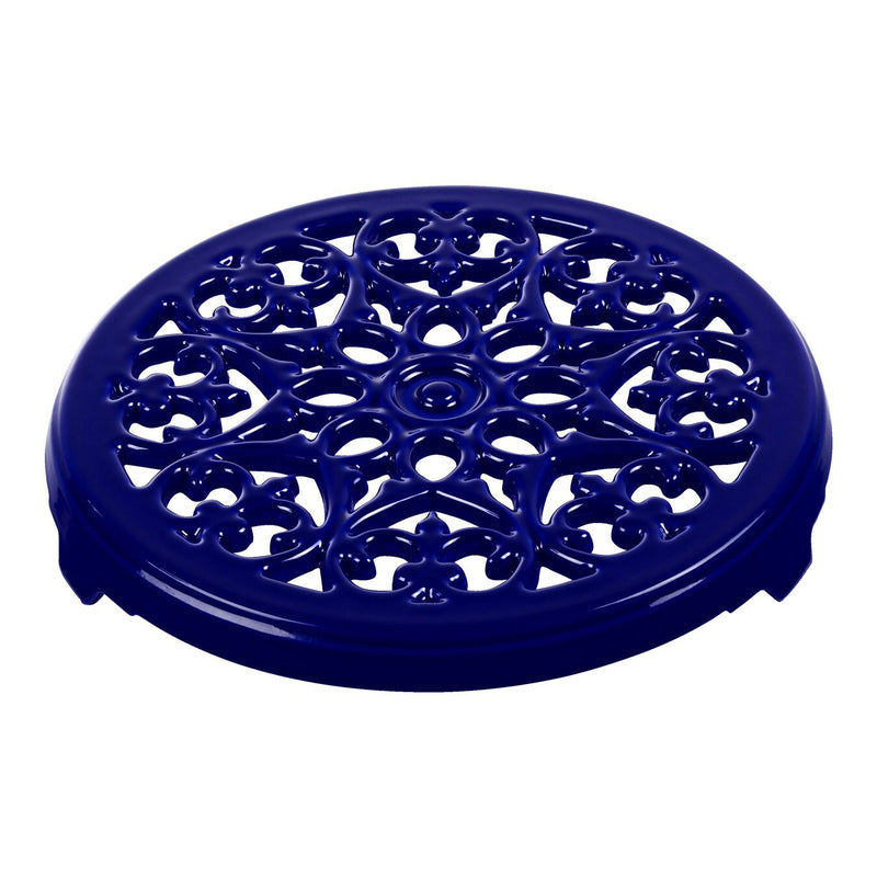 Load image into Gallery viewer, Staub 9" Cast Iron Lilly Trivet

