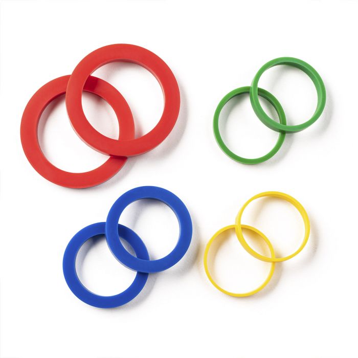 Load image into Gallery viewer, Mrs. Anderson's Baking Silicone Rolling Pin Rings 8pc Set
