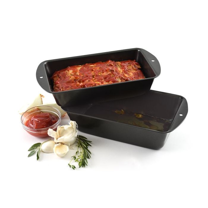 Load image into Gallery viewer, Norpro Nonstick Meatloaf Pan Set
