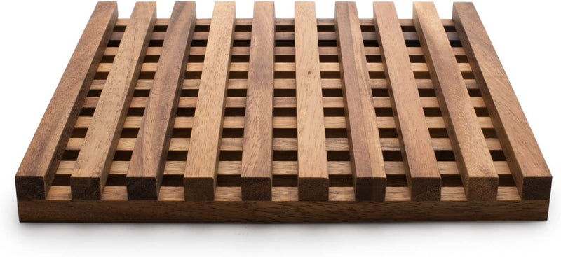 Load image into Gallery viewer, Ironwood Gourmet Venetian Acacia Wood Trivet 28636
