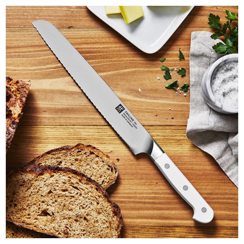 Load image into Gallery viewer, Zwilling Pro Le Blanc 9" Bread Knife
