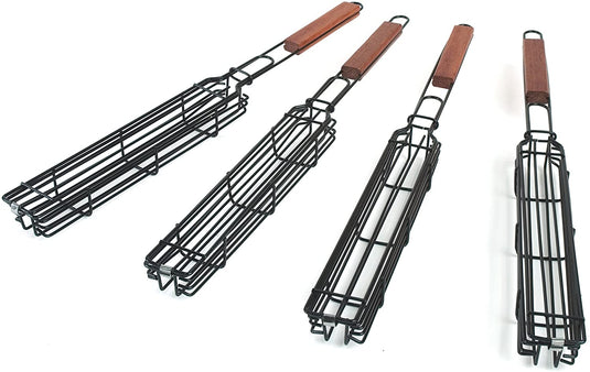 Charcoal Companion Nonstick Kabob Grilling Baskets, Set of 4