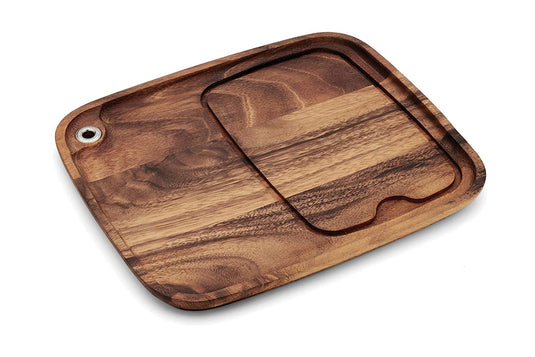Ironwood Gourmet Acacia Wood Steak Barbecue Plate 28101