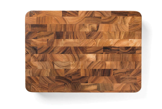 Ironwood Acacia Wood 3" End Grain Union Stock Yard Professional Chopping Butcher Block 28199