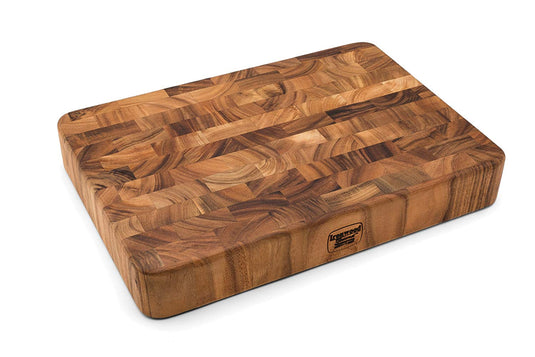 Ironwood Acacia Wood 3" End Grain Union Stock Yard Professional Chopping Butcher Block 28199