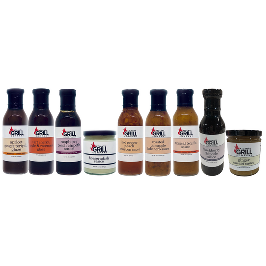 Atlanta Grill Company: Glass Bottle Sauce Set (9 sauces)