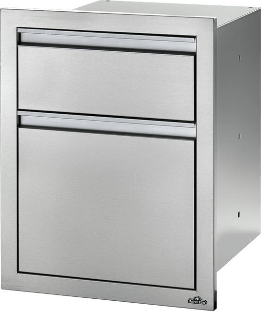 Napoleon 18" X 24" Double Drawer: Waste Bin BI-1824-1W *Flash Sale