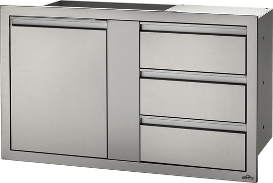 Napoleon 42" X 24" Large Single Door & Triple Drawer BI-4224-1D3DR *Flash Sale