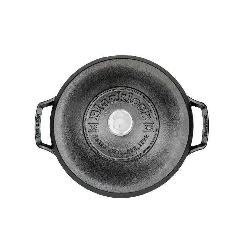 Load image into Gallery viewer, Lodge Blacklock *02* 5.5 Quart Triple Seasoned Cast Iron Dutch Oven
