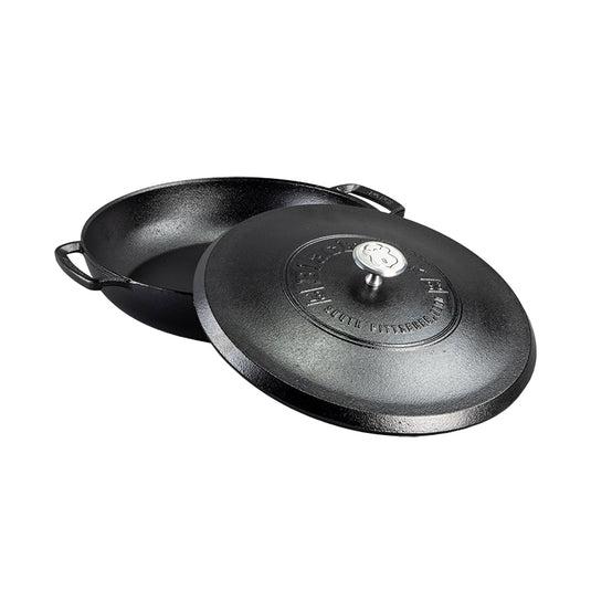 Lodge Blacklock *17* Triple Seasoned Cast Iron 4QT Braiser With Lid